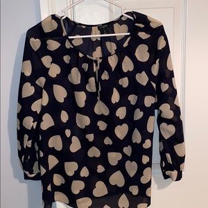 heart blouse by j.crew